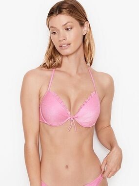 NWT Victoria's Secret Malibu Shimmer Fabulous Push-Up Top